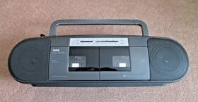 Rp7722a Rca 7722a Vintage Boombox Dual Cassette Player/recorder/ Radio &manual -works