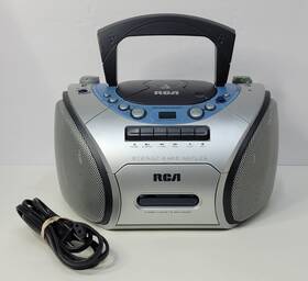 Rcd100 Rca Portable Cd Tape Player Radio Boombox Stereo Bass Reflex Tested Works