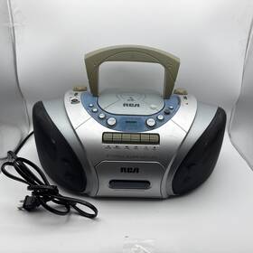Rcd1108 Rca Bass Reflex Sound Stereo Cassette Recorder Boom Box Vintage Tested