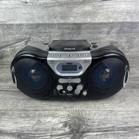 Rcd147b Rca Twin Bass Portable Boombox Fm/am/cd Stereo Radio Tested Sounds Great