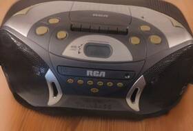 Rcd158b Rca Radio Fm Am Cassette Recorder Player Cd With Ac Cord Tested