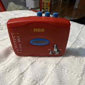 Rp-1811k9a Rca Am/fm Stereo Cassette Player Red Portable Battery Powered