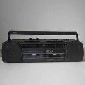 Radio-1992-tested Rca Rp-7762 Stereo Boombox-dual Tape Player-am/fm Parts Repair