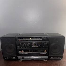 Rp-7876 Rca Bass Boost Boombox With Original Manual Tested