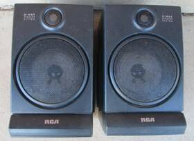 Rp-7953 Rca Two Vintage Boom Box Speakers