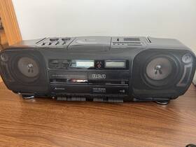 Rp-7970a Rca Portable Boombox/stereo - Cd/dual Cassette Am/fm Radio Tested