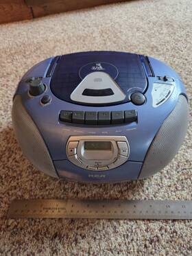 Rp-7994bl Rca Boom Box Cassette Cd Radio Model - Tested Works