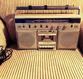 Scr-5 Realistic Vintage Boom Box Cassette Player Radio Ghetto Blaster Untested