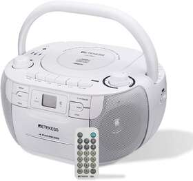 Tr621 Retekess Cd And Cassette Player Combo Portable Boombox Am Fm Radio