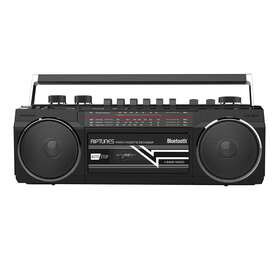 Riptunes 810941025945 Cassette Boombox Retro Blueooth Player And Record