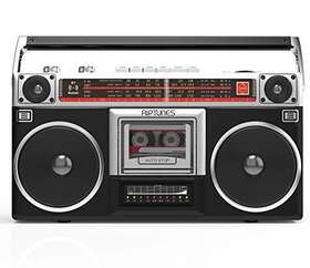Riptunes 810941027376 Boombox Radio Cassette Player Recorder Am/fm -sw1/sw2 Wireless Stream