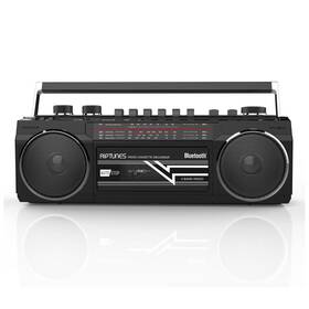Racr-400s-ob Riptunes Retro Am/fm/sw Radio Cassette Boombox With Bluetooth And Usb/sd Card
