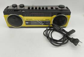 Racr400bty Riptunes Retro Bluetooth Boombox Cassette Player Recorder Am/fm Sw Radio Yellow
