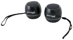 Rockville 613826655707 Pair Rpb3-black Handheld Wireless Linking Portable Bluetooth Speakers