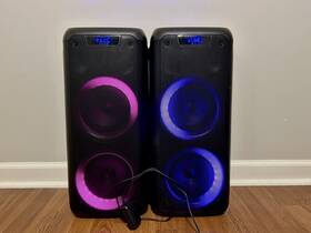 Rockparty8 Rockville Rock Party 8 Battery Powered Home/portable Bluetooth Speakers Pair