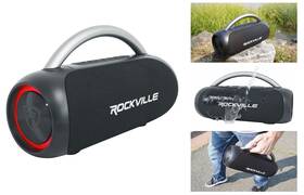 Rpb-d3 Rockville Loud Water Resistant Portable Bluetooth Speaker Party Boombox