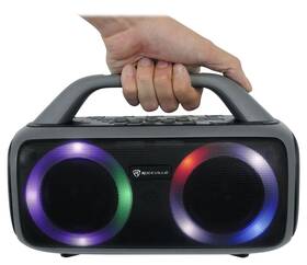 Rpb50 Rockville Large And Loud Portable Bluetooth Speaker With Led Long Battery