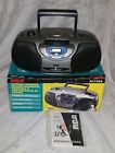 Rp-7968 Rca Portable Boombox Am Fm Radio Cd Cassette Tape Player