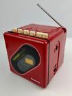 Rx-90 Panasonic Red Cube Cassette Player Recorder Tested Working Pop Era
