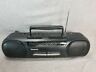Rx-ft530a Panasonic Radio Boombox Dual Cassette Recorder Tested
