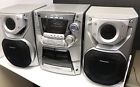 Sa-ak66 Panasonic Cd Dual Cassette Stereo Dolby Remote Tested