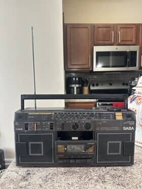 Rcr-550 Saba Rcr 550 4 Speaker Stereo Boombox Cassette Recorder Anthracite Metallic