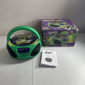 Sakar 021331570659 Teenage Mutant Ninja Turtles Tmnt 2014 Portable Cd Boombox Am/fm Radio