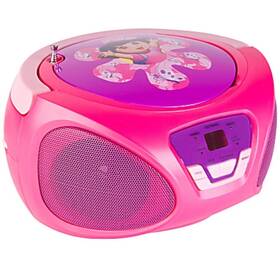 99576830m Sakar Dora The Explorer Cd Boombox 8.25 Inch H X 9 W 5 D Pink And Purple