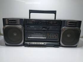 21013354 Sanyo Stereo Radio Cassette Recorder Cd-ready Boom Box