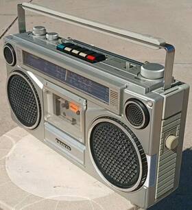 9903k Sanyo Vintage M Radio Cassette Player Working Retro Boombox