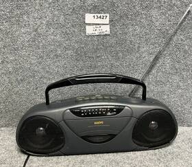 M-7016 Sanyo Boombox Stereo Am/fm Cassette Player Recorder In Gray Without Batteries