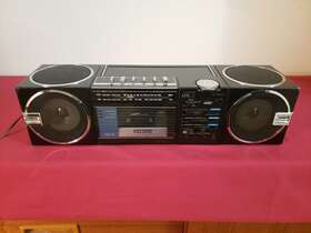 M7755 Sanyo Cubic Sound Boombox - Stereo Cassette Tape Radio Am Fm Japan
