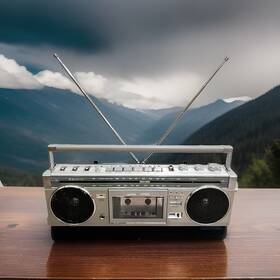 M7800 Sanyo Vtg Portable Boombox Radio Ghetto Blaster Recorder Cassette Player