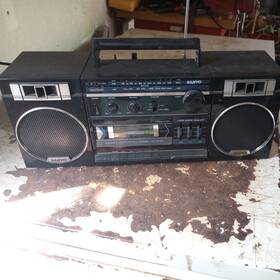 M9178 Sanyo Japan. Boombox Japan Stereo Cassette Recorder. Parts Repair