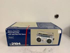 M9500-2k Sanyo Sears Stereo Cassette Player/recorder With Am/fm/fm Model 572194