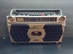 M9500l Sanyo Vintage Ghetto Blaster Boom Box M9500k Radio Cassette Needs Work Free Ship