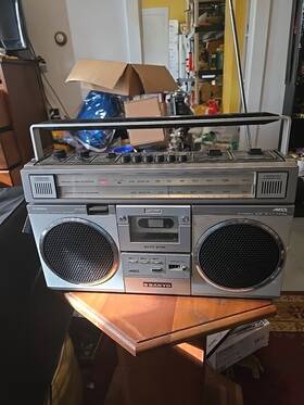 M99255 Sanyo M9925 Boombox Ghettoblaster Cassette Player Working
