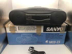 Mcd-z3f Sanyo Mcd-z1l Radio Cassette Player Boombox Stereo W Original Box Tested Works