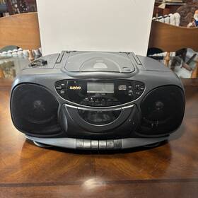Mcd-z240 Sanyo Boombox Cd Cassette Player Am Fm Radio Portable Stereo