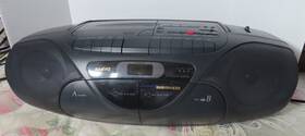 Mcd-z37 Sanyo Vintage Radio Cd Cassette Tape Combo Boombox Tested