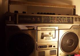 Mpp21k-classic Sanyo Mpp21k Stereo Radio Cassette -works Great -free Shipping