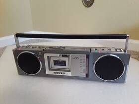 M-x66 Sanyo Mx-66 Vtg Rare Stereo Microcassette Boombox Working Read Desc