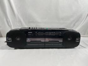 W719 Sanyo M Stereo 2 Band Radio Am/fm Cassette Recorder Boombox Working Read