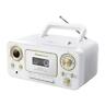 Sb2135wg Portable Stereo Cd Player With Radio And Cassette White Gold