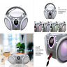 Sbx030btl-gr Boombox Bluetooth Usb Radio Aux Input Headset Jack Fo