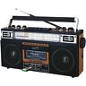 Sc-3201bt-wd Supersonic Retro Radio And Cassette Player With Bluetooth