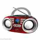 13964939033 Sc-506-rd Supersonic New Portable Mp3 Cd Ac Dc Audio Player Usb Aux Inputs Fm Radio-red