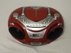 Sc-709cd-red Supersonic Portable Boombox Cassette Recorder Usb Input
