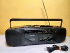 Scr-48 14 705 Realistic Stereo Dual Cassette Recorder Boombox Vintage