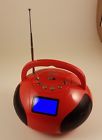 Se20 August Mini Bluetooth Stereo System Portable Radio Boombox Speaker Red